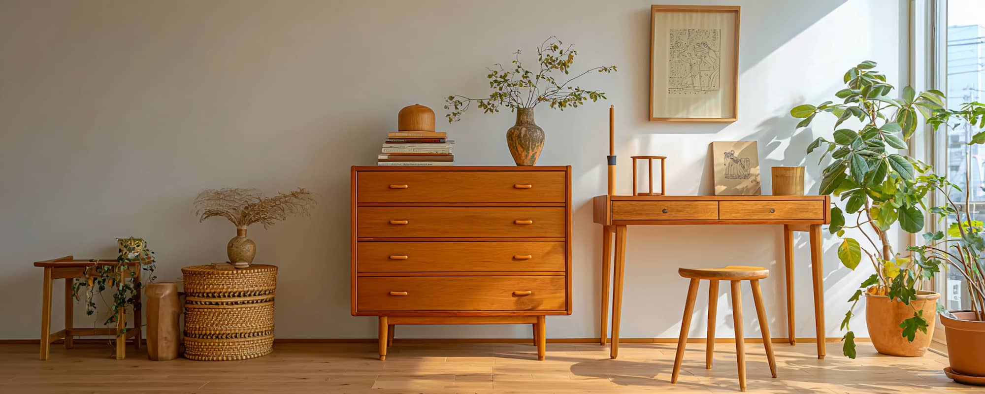 北欧ビンテージ家具チェスト | 収納力とデザイン性を兼ね備えた