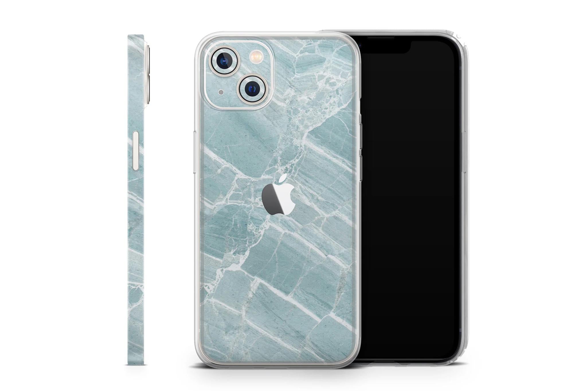 iPhone 14 スキンシール/保護シール Mint Marble – CHLOROS