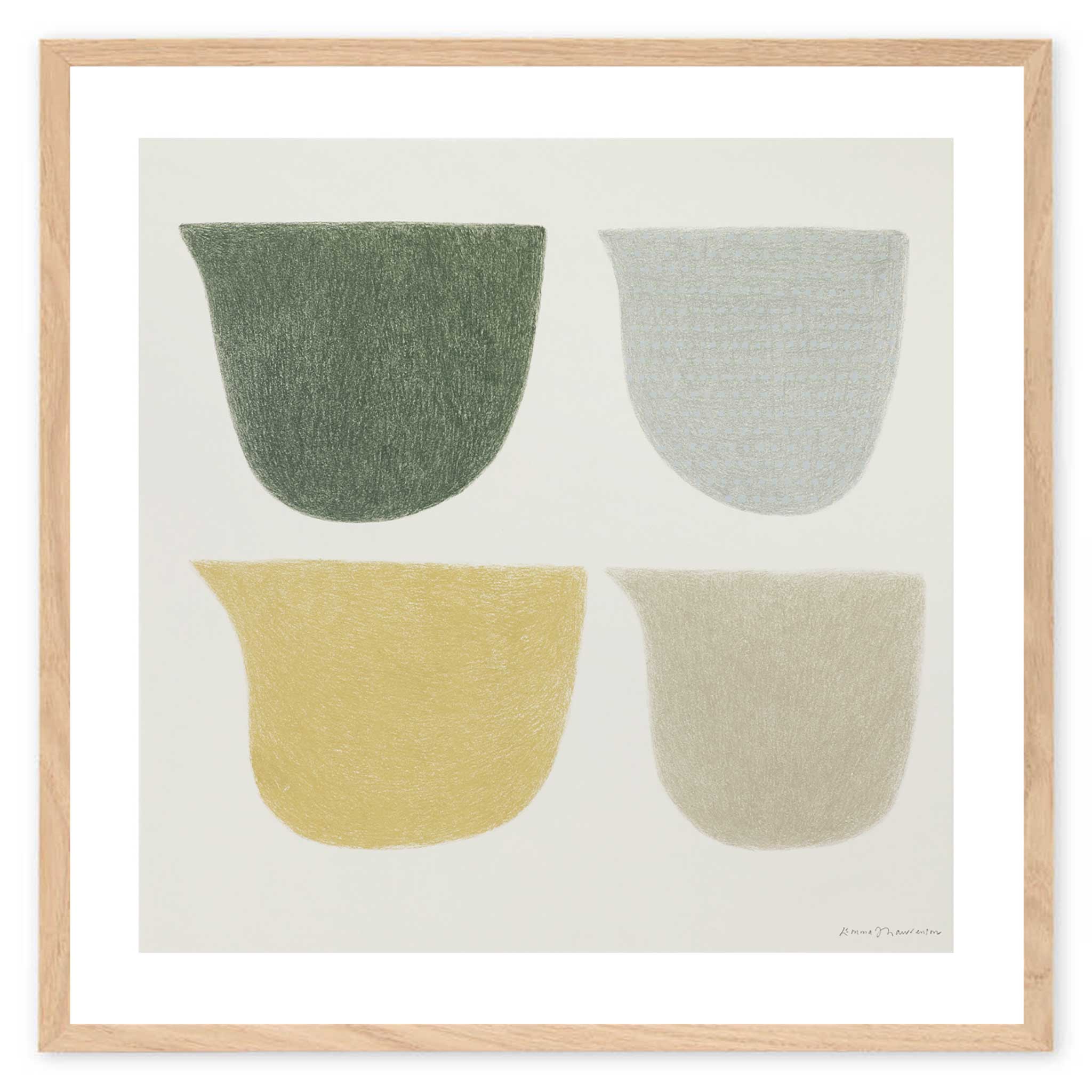 The Poster Club アートポスター 50×50cm Sitting Quietly – CHLOROS