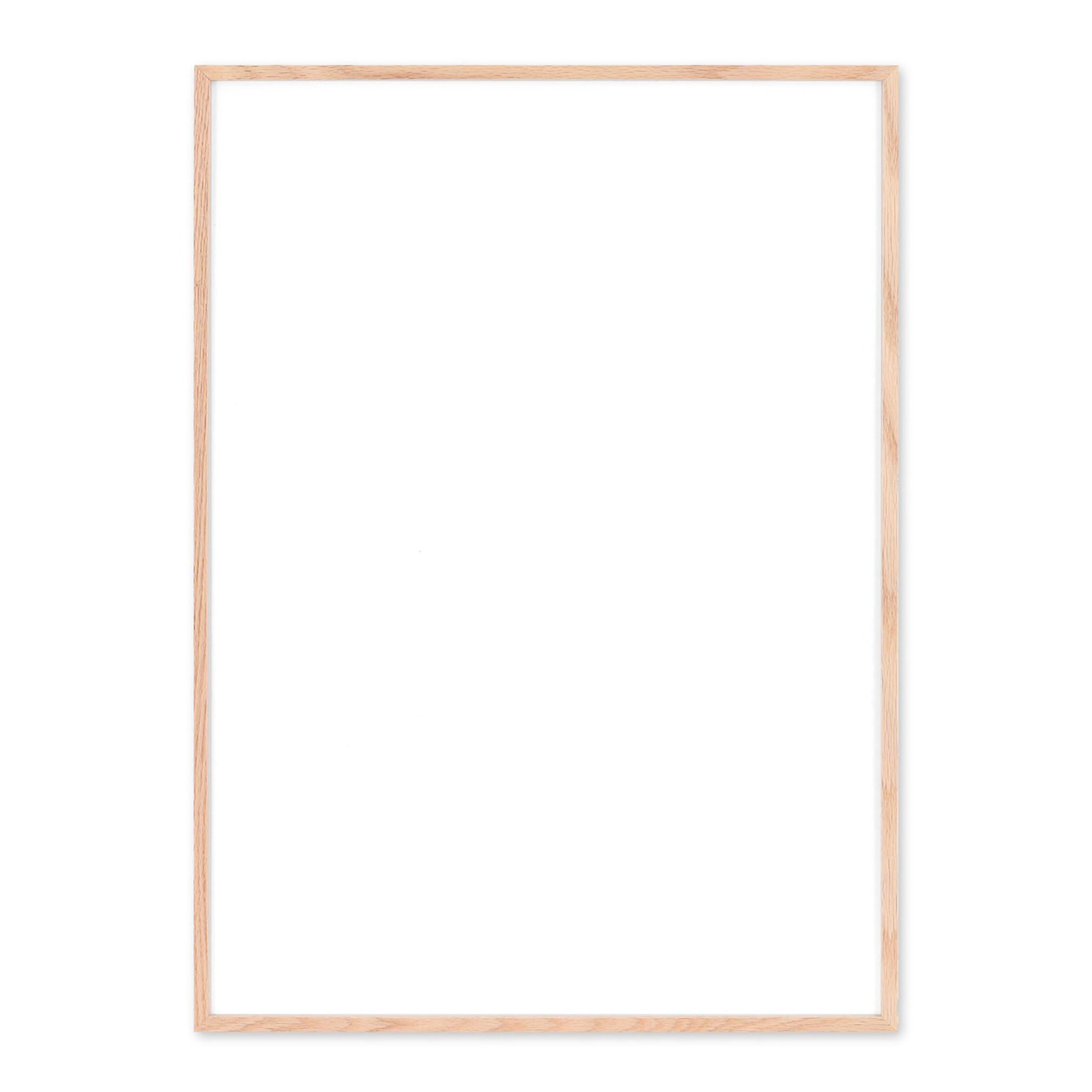 木製ポスターフレーム A2 オーク材 無垢材 枠の幅が細いタイプ – CHLOROS