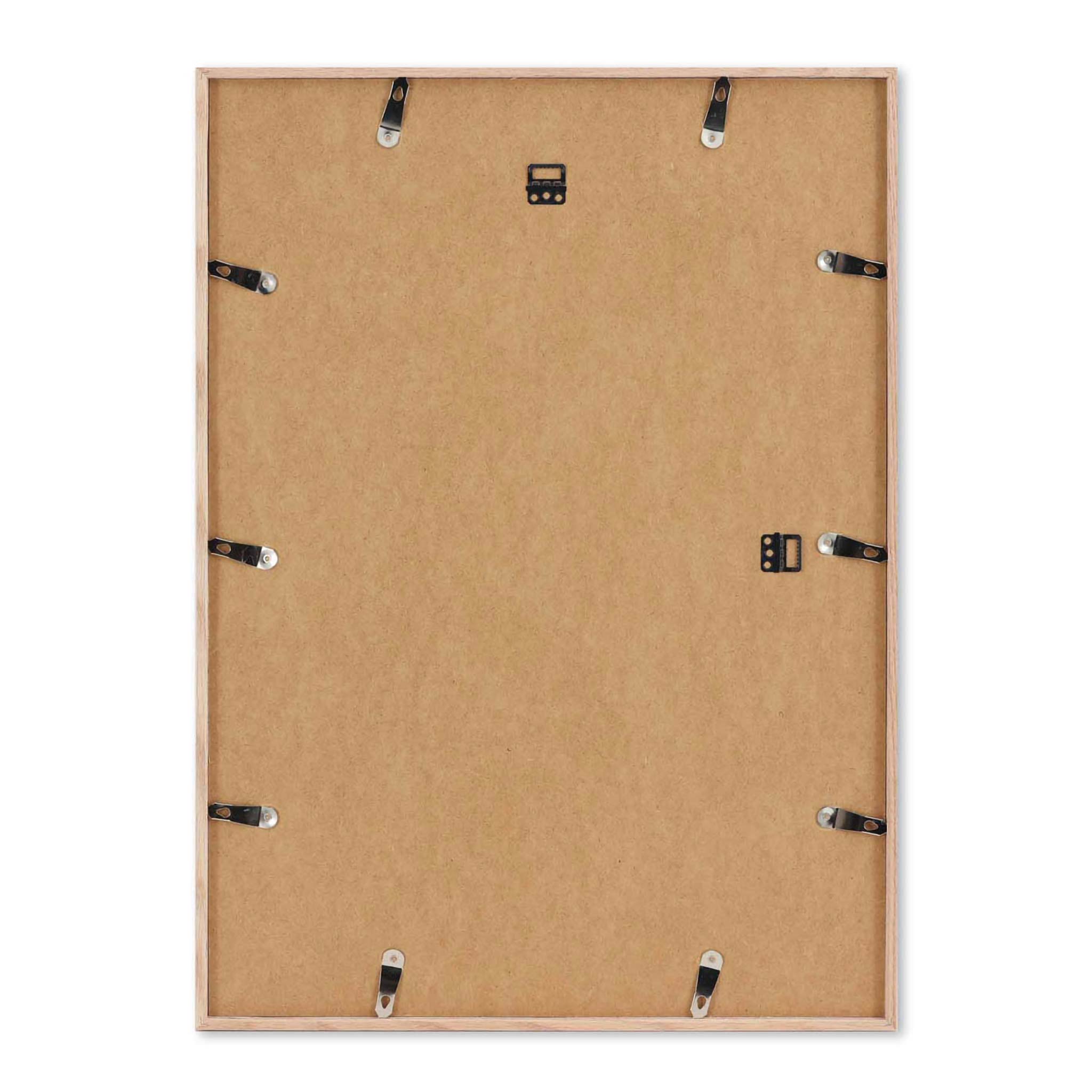 木製ポスターフレーム A2 オーク材 無垢材 枠の幅が細いタイプ – CHLOROS