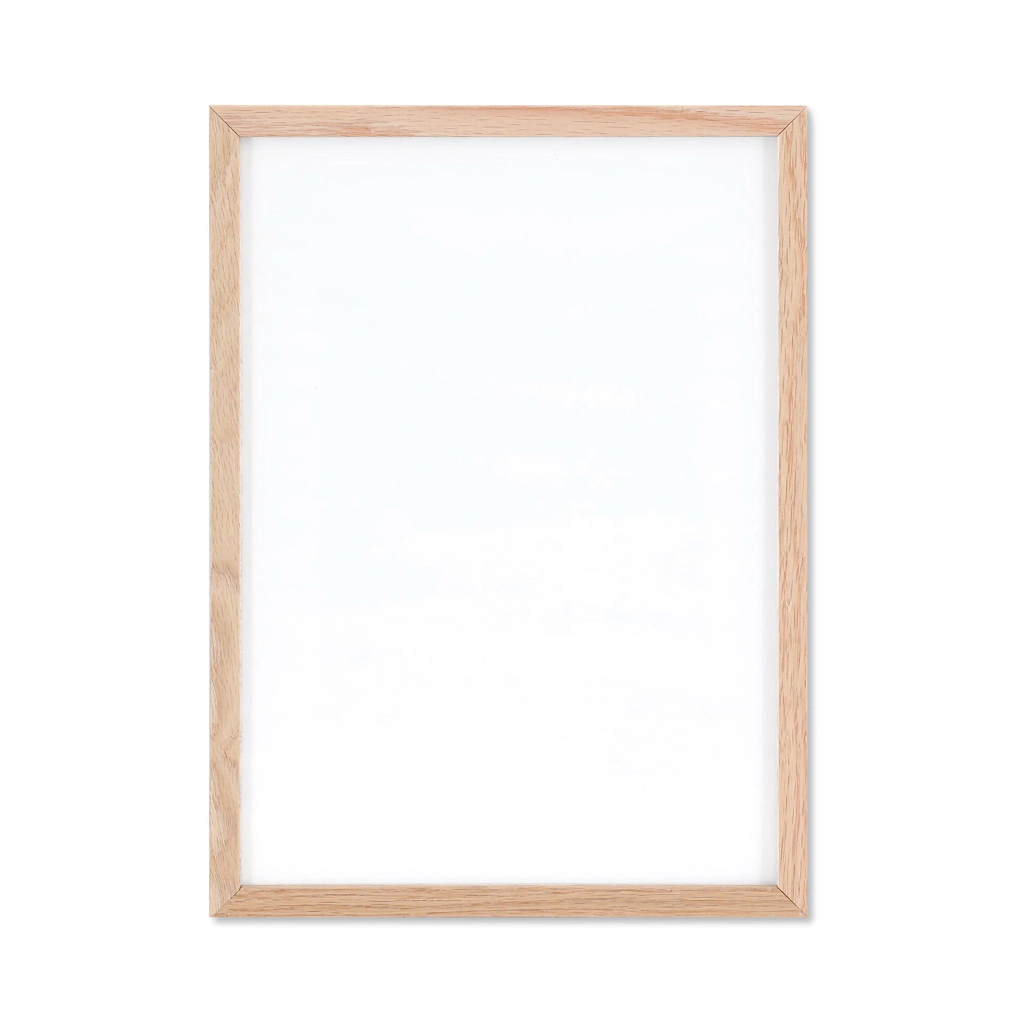 木製ポスターフレーム A4 オーク材 無垢材 枠の幅が細いタイプ – CHLOROS