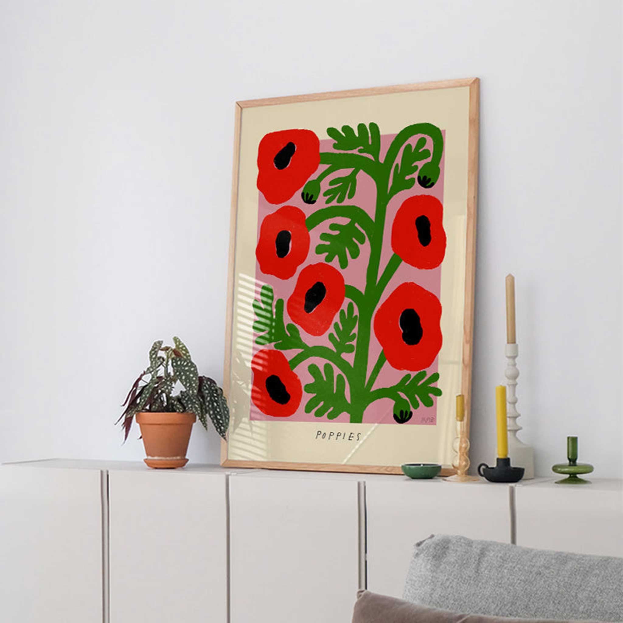 PSTR studio アートポスター 50×70cm Poppies – CHLOROS