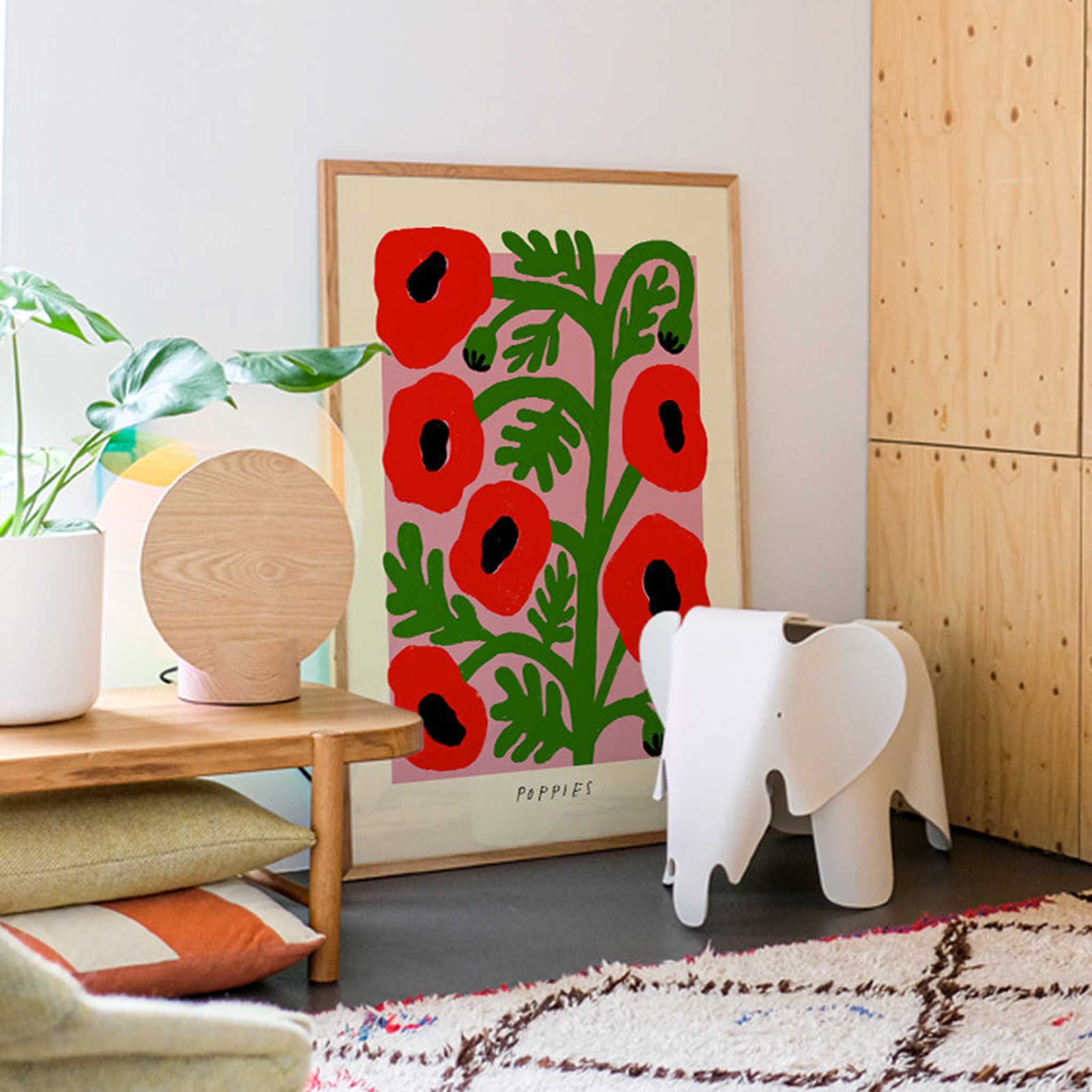 【新品】PASTELRIB アートポスター（A4サイズ）#8553 PSTR studio アートポスター 50×70cm Poppies – CHLOROS