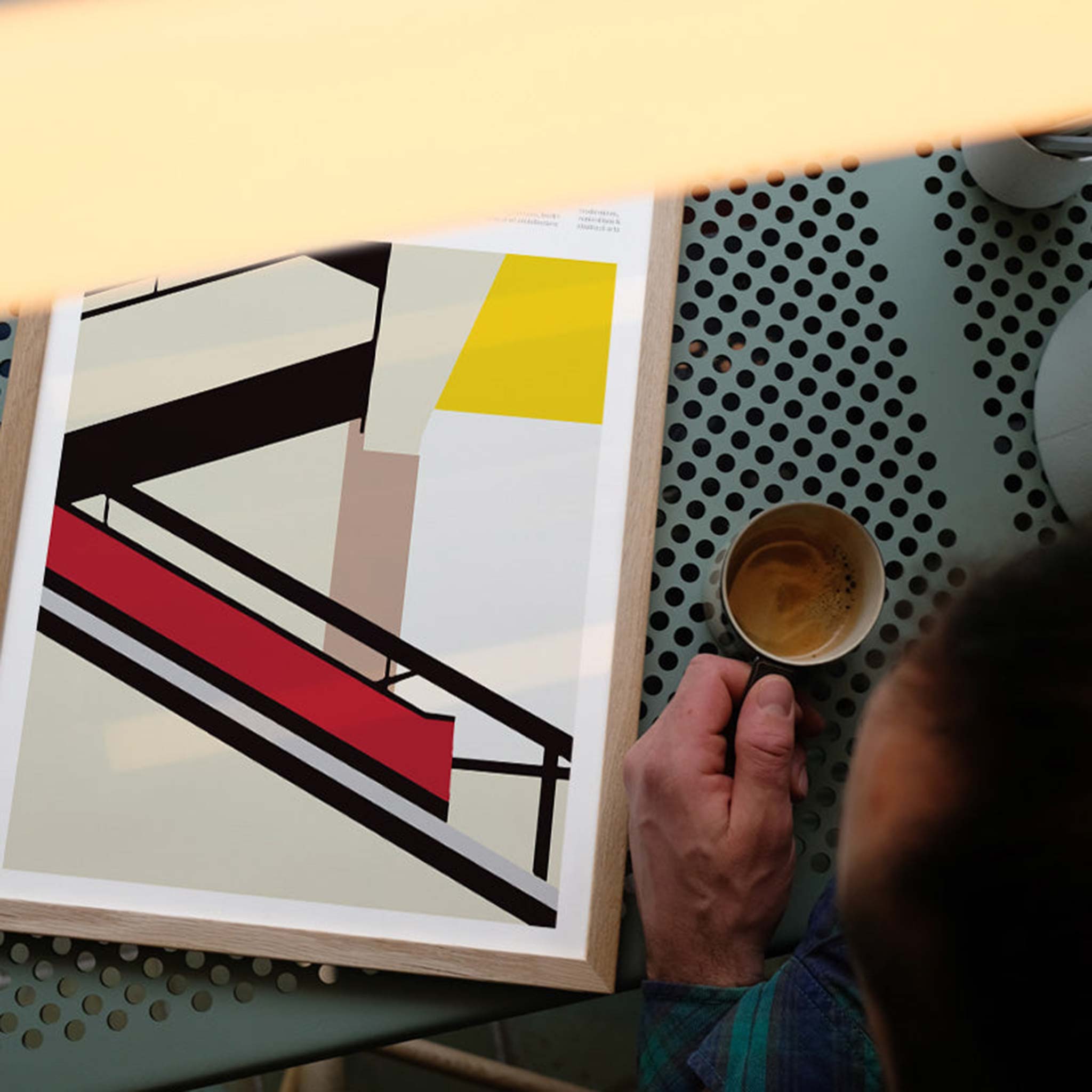 PSTR studio アートポスター 50×70cm The Bauhaus Stairs – CHLOROS
