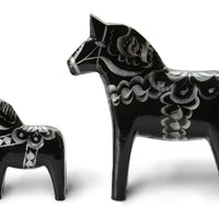 ダーラナホース、black/silver、10cm