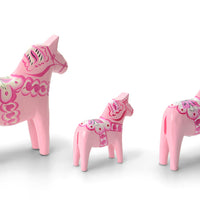 ダーラナホース、baby-pink、10cm