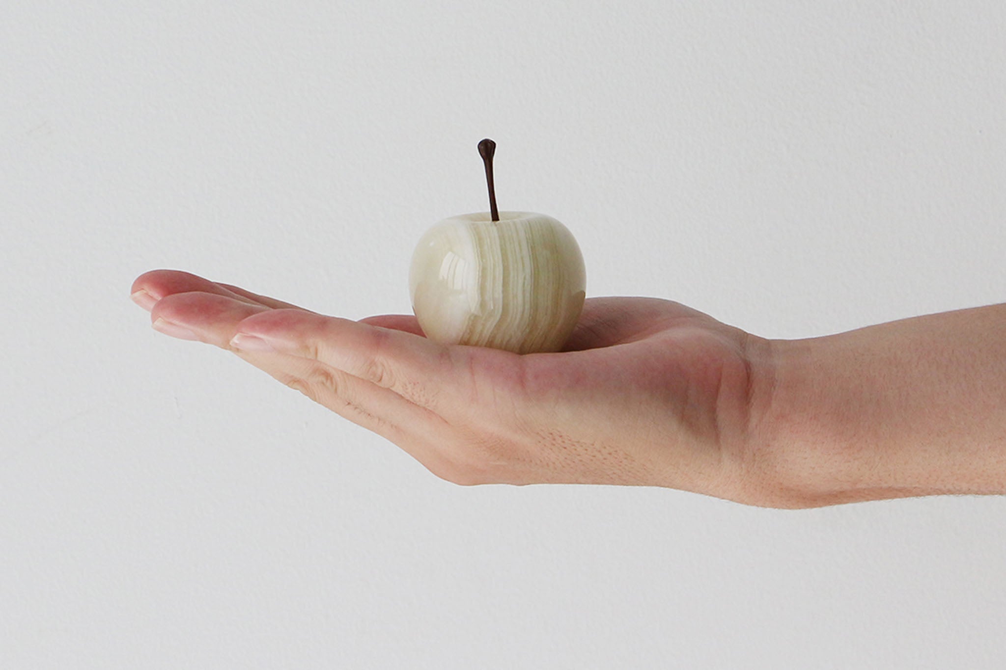 Marble Apple 大理石のリンゴオブジェ/置物 Small サイズ ストライプ