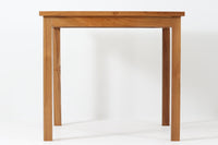 チーク材天然木ダイニングテーブル 幅80cm 正方形☆北欧インテリア CHLOROS