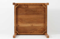 チーク材天然木ダイニングテーブル 幅80cm 正方形☆北欧インテリア CHLOROS