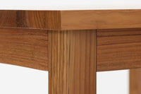 チーク材天然木ダイニングテーブル 幅80cm 正方形☆北欧インテリア CHLOROS