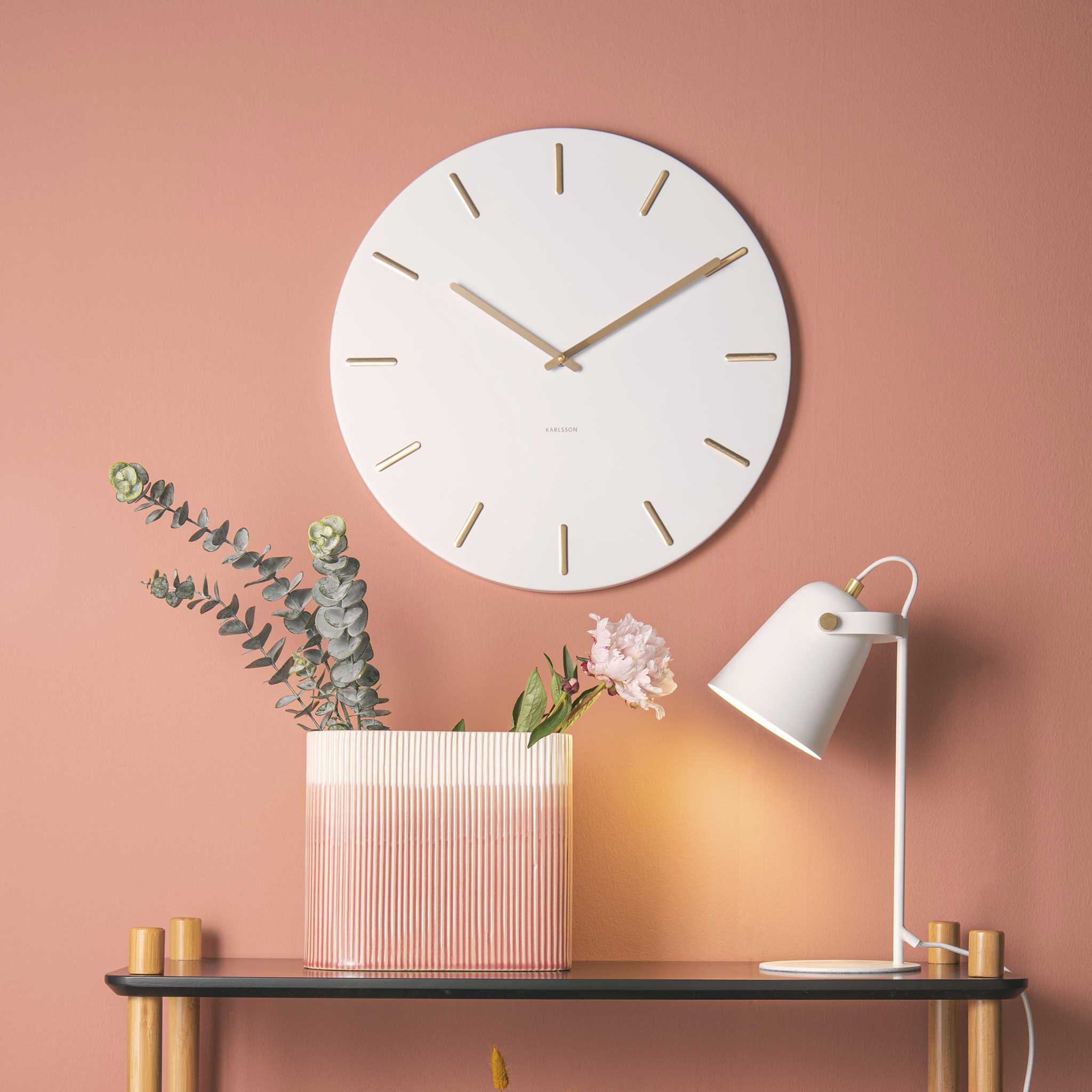 Karlsson カールソン 掛け時計 Charm 直径45cm ホワイト – CHLOROS