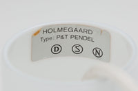 北欧より買い付けた、Holmgaard社製ビンテージランプです。照明部分はデンマークを代表する照明メーカーFog & morup社によって作成されています。Holmgaard社のペンダントライトの中でも人気の「P&T PENDEL」シリーズです。