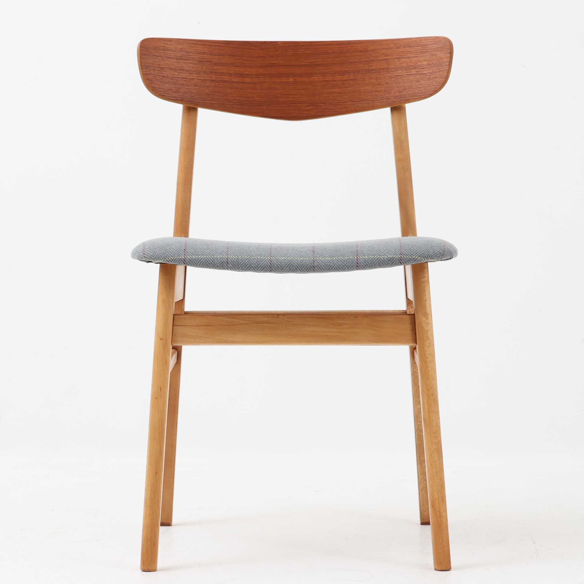 北欧家具　チーク材　ダイニングチェア ダイニングチェア チーク×ビーチ デンマーク製 北欧ビンテージ家具