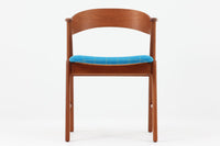 Kai Kristiansenのネイルチェアは、デンマークの名工によって手作りされ、その独創的なデザインと高品質なクラフトマンシップで称賛されています。洗練された背もたれの曲線と美しい木製のフレーム、そして小さなアームが特徴で、快適な座り心地を提供してくれます。デスクチェアとしてもお勧めです。