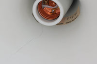 デンマークから買い付けました。1977年のFog & morup社のカタログにも掲載されている「Silhuet」です。真鍮塗装を施された有機的な形状のアルミニウムシェードが特徴です。