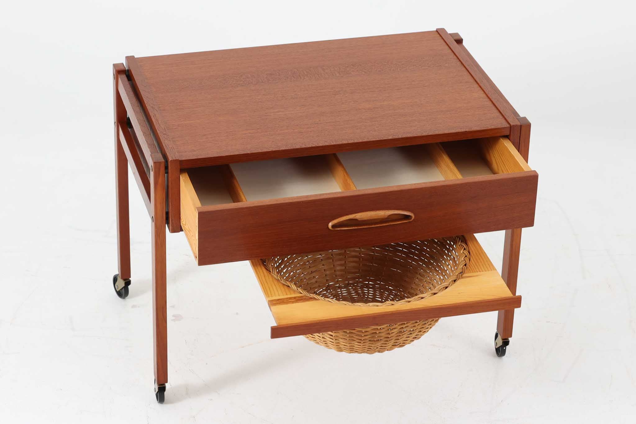 ソーイングテーブル チーク材 北欧家具ビンテージ – CHLOROS