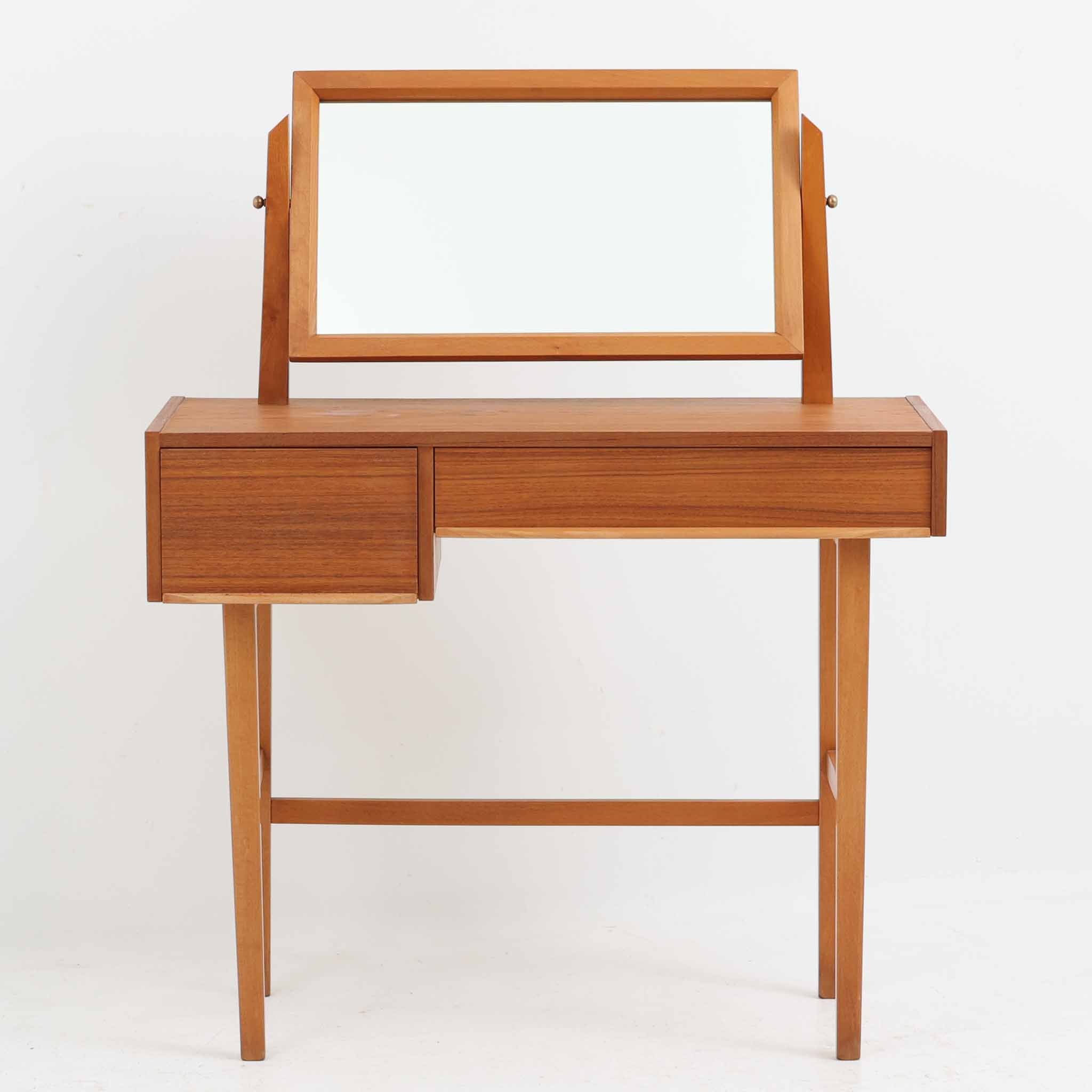 ドレッサー チーク×ビーチ 幅83cm スウェーデン製 北欧ビンテージ家具