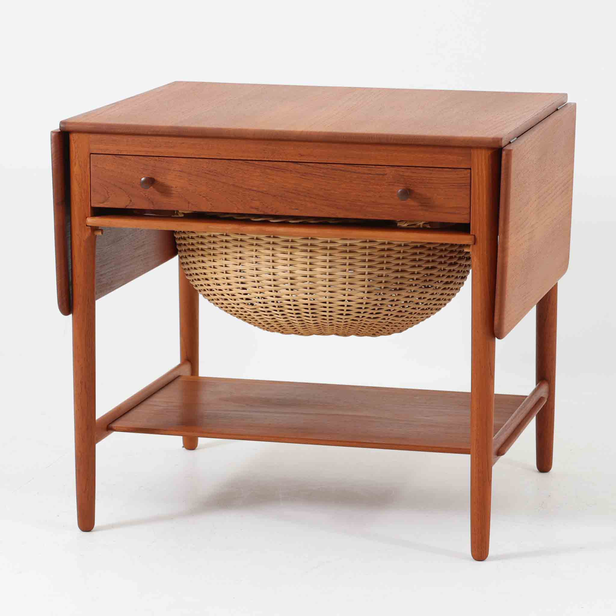 Hans J. Wegner ソーイングテーブル バタフライ AT33 チーク無垢材 幅