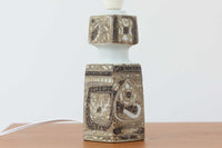 Royal Copenhagen製のベースが使用されたテーブルランプです。製造年数(1965〜1970年代)も少なく希少なモデルです。現在の製造方法とは異なりファイアンス釜で作成された陶器は、独特の風合いでビンテージ品ならではです。ベースの柄は自然をモチーフとした、Nils Thorssonによる人気のBACAシリーズで、こちらは職人によりフリーハンドで描かれていますので、同じ物が無い所もRoyal Copenhagenの魅力のひとつです。オブジェとしてもお部屋をおしゃれに演出してくれそうです。