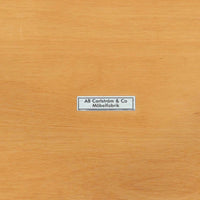 AB Carlstrom&CO Mobelfabrik社製のサイドチェストは、チーク材とオーク材を組み合わせた北欧ビンテージ家具です。温かみのあるチークの引き出し前板と、明るいオークのフレームが美しいコントラストを生み出し、軽やかで洗練された印象を与えます。上段には小物収納に便利な引き出し、下段にはオープンシェルフを備え、実用性とデザイン性を両立。幅46cmとコンパクトなサイズ感は、ベッドサイドやソファ横でのサイドテーブルとしても最適で、限られたスペースにも収まりやすい設計です。シンプルながら素材の質感と北欧家具ならではの職人技が息づく一台で、空間に温もりと個性を添えてくれます。