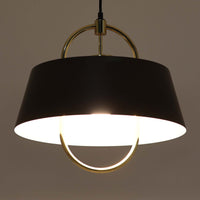 Jo HammerborgがFog & Morup社のためにデザインした「Hercules」ペンダントライトです。直径42cmのサイズで、落ち着いたブラウンのアルミシェードに真鍮製のアーチが美しく組み合わさったデザインが特徴です。点灯時にはシェードの下方から柔らかな光を広げるとともに、真鍮の輝きが上品なアクセントとなり、空間をモダンかつ華やかに演出します。ダイニングやリビングのメイン照明として存在感を放ち、北欧ビンテージならではの独特な雰囲気を楽しめる逸品です。