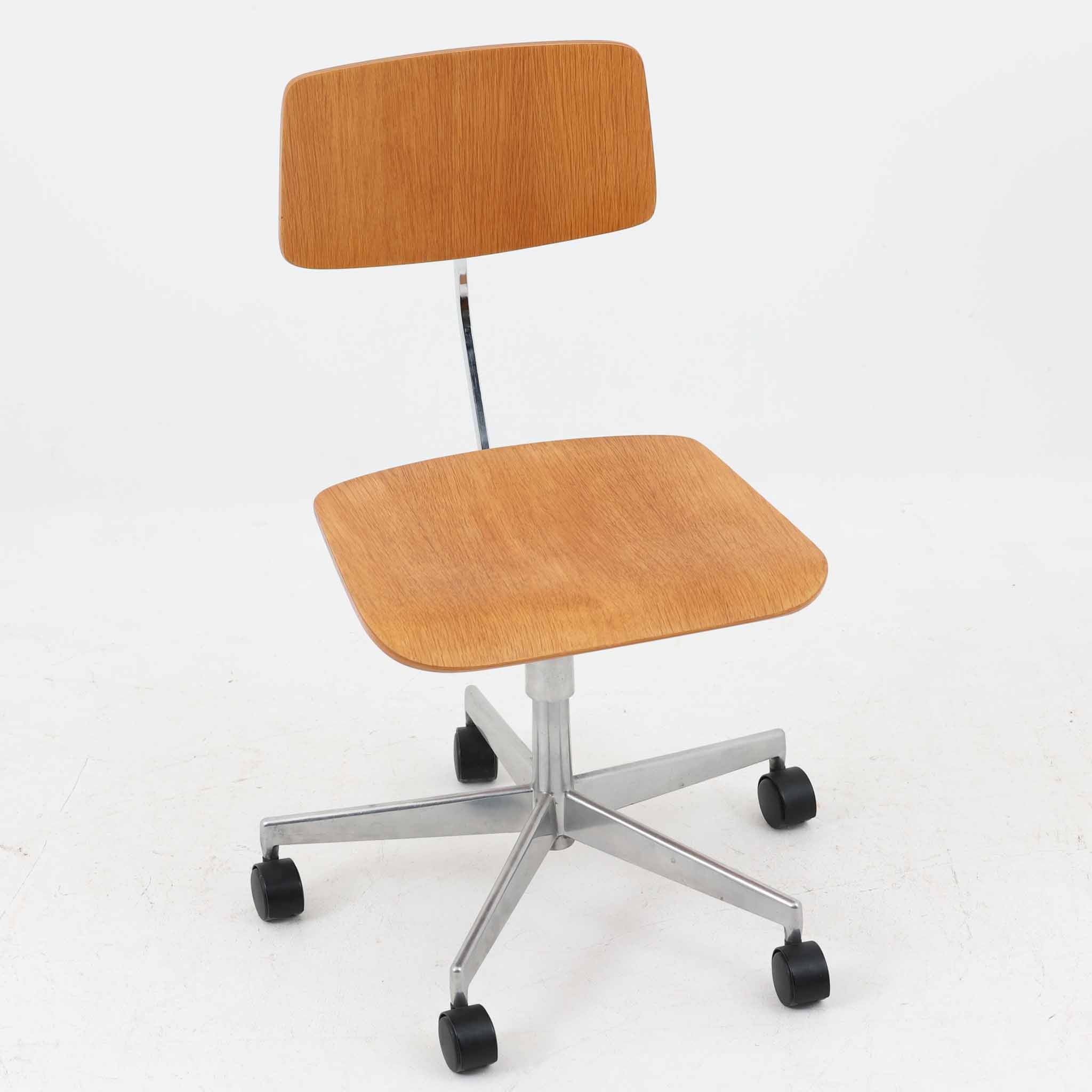 デスクチェア オーク×スチール Labofa デンマーク製 北欧ビンテージ