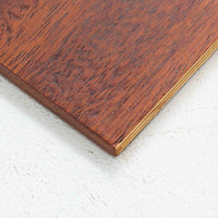 デンマーク製ローボードです。チーク材ならではの赤みを帯びた美しい木目が前面にあらわれ、引き戸には掘り込み式の丸い取っ手を配したミニマルな意匠が北欧らしい静かな存在感を放ちます。幅80cmの小ぶりなサイズ感で、リビングのテレビ台としてはもちろん、書斎やベッドルームでの収納家具としても取り入れやすく、内部には棚板を備え実用性も十分です。経年によって深みを増した木肌の表情と丁寧なつくりが、ビンテージならではの温もりを空間に添えてくれる一台です。