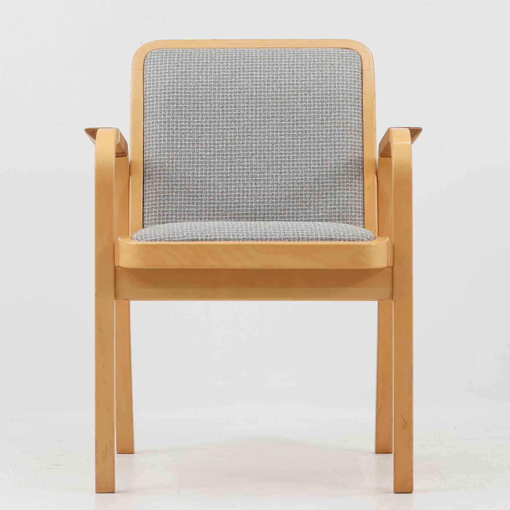 Alvar Aalto アームチェア E45 バーチ×ラタン Artek アルヴァ