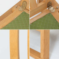 日本でも人気が高いボーエ・モーエンセンによる、ハイバックチェア "Model 2254"です。シンプルなデザインと強度と快適性を両立させた、軽量な四角形のフレームが特徴的で、"Runner Chair"とも呼ばれています。現存する高級家具メーカーFredericia社製のしっかりとした造りを感じる事ができます。ヘッドレストと調整可能なバックのおかげで快適なすわり心地です。フレームには経年により濃くなった良質で良い色味のオーク材が使用されています。