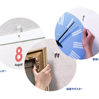 額縁、掛け時計用 かけまくり カラーフックS ホワイト 3kgまで