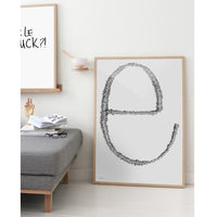 【在庫限り】ポスター/アートプリント 50×70cm Ey how you doing - grey