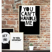 【在庫限り】ポスター/アートプリント 50×70cm You can’t handle me