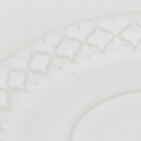 デンマークを代表するデザイナー、イェンス・H・クイストゴーによる「Cordial(コーディアル)」シリーズのヴィンテージカップ&ソーサーです。1960年代にKronjydenから制作が始まったシリーズは、その後Nissen、Bing&Grondahlと引き継がれ長く愛されたシリーズとなりました。ストーンウェアにハートを連想させる繊細な型押し模様が施されており、デンマークではスウェーデンやフィンランドの陶器メーカーと並んで今でも非常に人気のある商品となります。