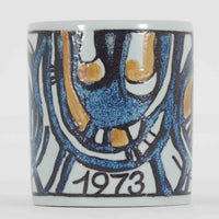 ロイヤルコペンハーゲンが誇る特別なコレクションであるイヤーマグ。1967年から2014年まで毎年制作され、その年のために選ばれたアーティストによってデザインされました。1986年までは熟練した職人によるハンドペイントで絵付けされており、手作業ならではの温かみと、一つひとつ異なる表情が魅力です。1987年以降はプリントで描かれるようになり、より洗練されたモダンなデザインが楽しめます。時代を超えて愛されるイヤーマグは、その年を彩ったアーティストの感性や、当時の時代背景を映し出す貴重なコレクションです。ご自身や大切な人の生まれた年のマグを探したり、記念の年を祝う特別なギフトとして選んだりするのも素敵です。