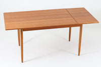 デンマーク製 エクステンションバタフライダイニングテーブル 125cm チーク×ビーチ材 北欧家具ビンテージ