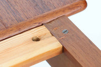 エクステンションダイニングテーブル 幅133cm チーク材 北欧家具ビンテージ/DK15009