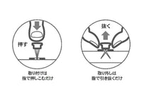 ハイパーフック「かけまくり」は、石こう画びょう「ハイパーピン」を用いて軟弱な石こうボードに物品を強力に固定する世界初のシステムです。ハイパーピンは画びょうのように指で簡単に取り付けたり、外したりできる、石膏がびょうです。取り外した跡も極めて小さく、再使用が可能なので、付け替えが自由にできます。このように「かけまくり」は簡単に、誰にも使えるユニバーサル設計です。更に、「かけまくり」は無害でリサイクル可能な材料を使い、分別廃棄も容易なエコロジー設計です。ハイパーピンは、保持力が画びょうの8倍となっていますので、普通の画びょうではかけられない重めのものでも安心してかけられます。フックタイプの突起がない分、アートフレーム等を設置した際の壁面の隙間が目立ちにくいのも特徴です。