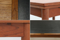 1958年にPoulHundevadによってデザインされたダイニングテーブルです。CardTableと名前の通り、天板を裏返してカードゲームをするためにデザインされた様です。デンマークのDesignmuseumにも記載されている希少な作品です。