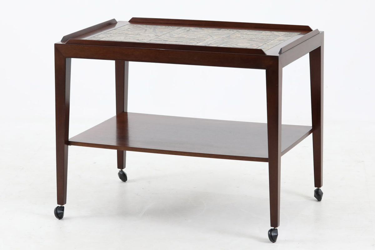 Royal Copenhagen×Haslev サイドテーブル / ワゴン BACA マホガニー材