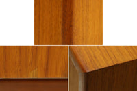 デンマークより買い付けた「Borgemogensen」デザインによるサイドボードです。デンマークの名工Soborg社によって作成された物です。現地でも中々手に入れる事が出来ないうえ、脚部がオーク材では無くチーク材が使用された希少なモデルです。飽きの来ない永くご使用いただけるシンプルなデザインです。置く場所を選ばない小ぶりなサイズ感で、使い勝手も良好です。