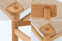 「Borgemogensen」デザインのOresundシリーズのチェアです。J39より一回り大きいサイズで、座面と脚の見せるジョイントが特徴的なデザインとなっております。モーエンセンの家具を多く作成していた「KarlAndersson」社の熟練の職人によって作成されており、確かな造りを感じさせてくれます。流通量が少なく希少なチェアです。