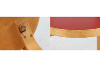 北欧より買い付けたアアルトデザインの1960~1970年代頃に製造されたと思われるNo.65チェアです。座面に経年変化が楽しめるリノリウム素材が使用されています。経年により色味が濃くなったバーチ材が魅力的です。マイナスビスが使用された古いタイプは現地でも少なくなってきております。