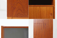 スウェーデンより買い付けたキャビネットです。鍵付きの扉が付属した珍しいデザインです。小物や大事な物を収納したり、簡易なデスクとしてもお使いいただけます。高さが138cmと小ぶりで空間を圧迫することなくご使用いただけます。