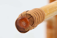 北欧より買い付けたガラステーブルです。経年により飴色に色味変化した籐とガラスの組み合わせが素敵です。