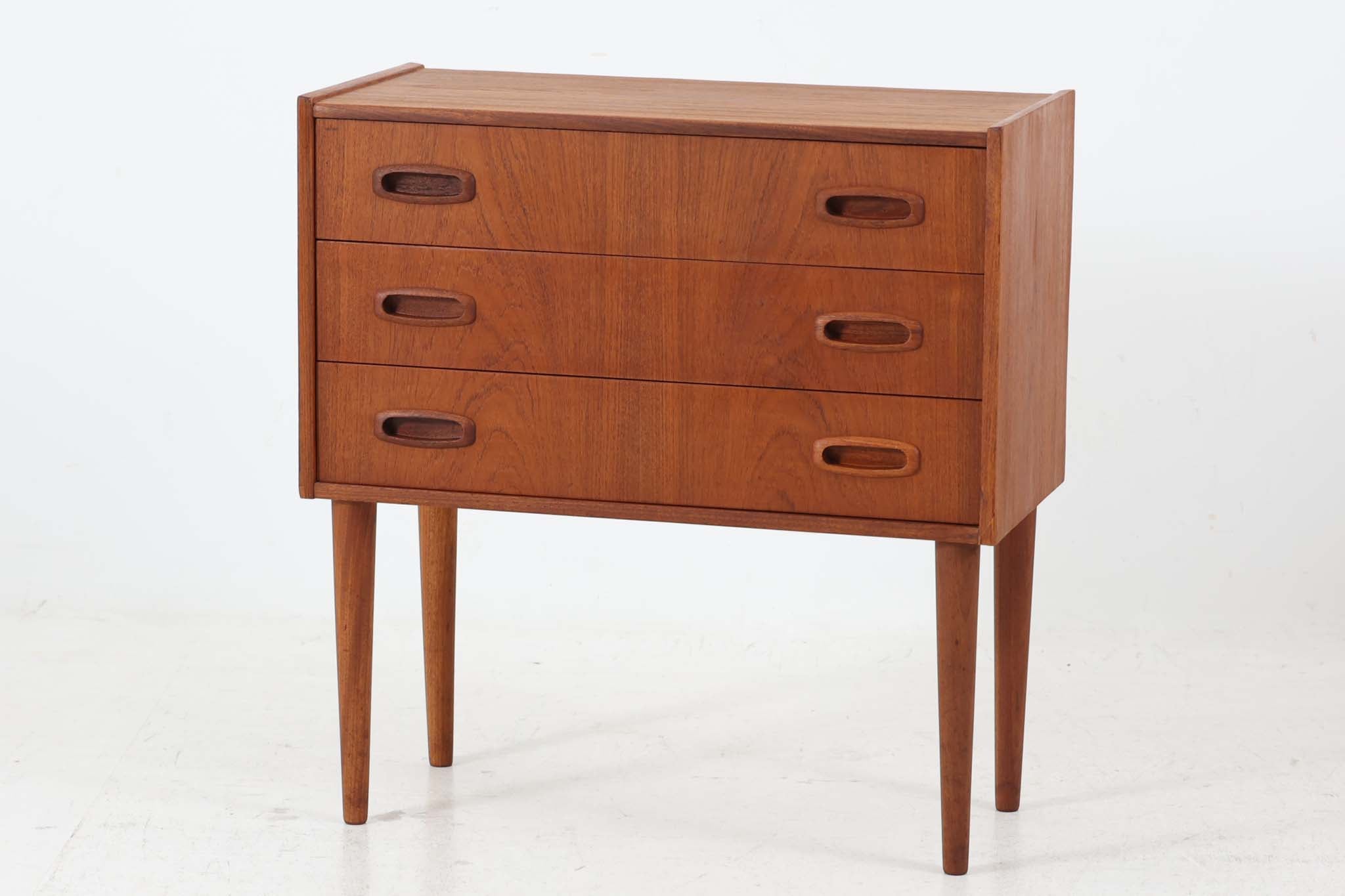 デンマーク製 チェスト3段 チーク×ビーチ材 北欧家具ビンテージ – CHLOROS