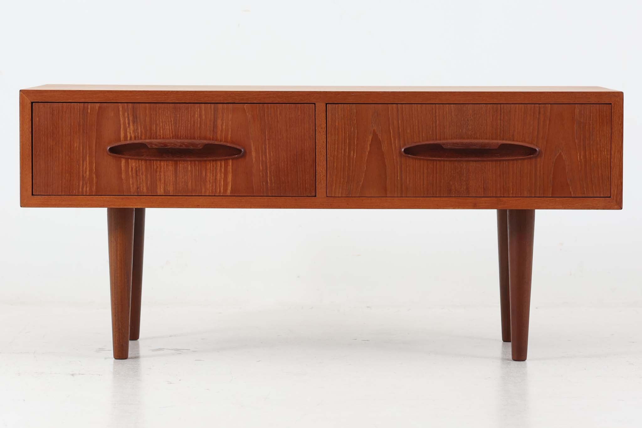 デンマーク製 ワイドチェスト チーク材 北欧家具ビンテージ