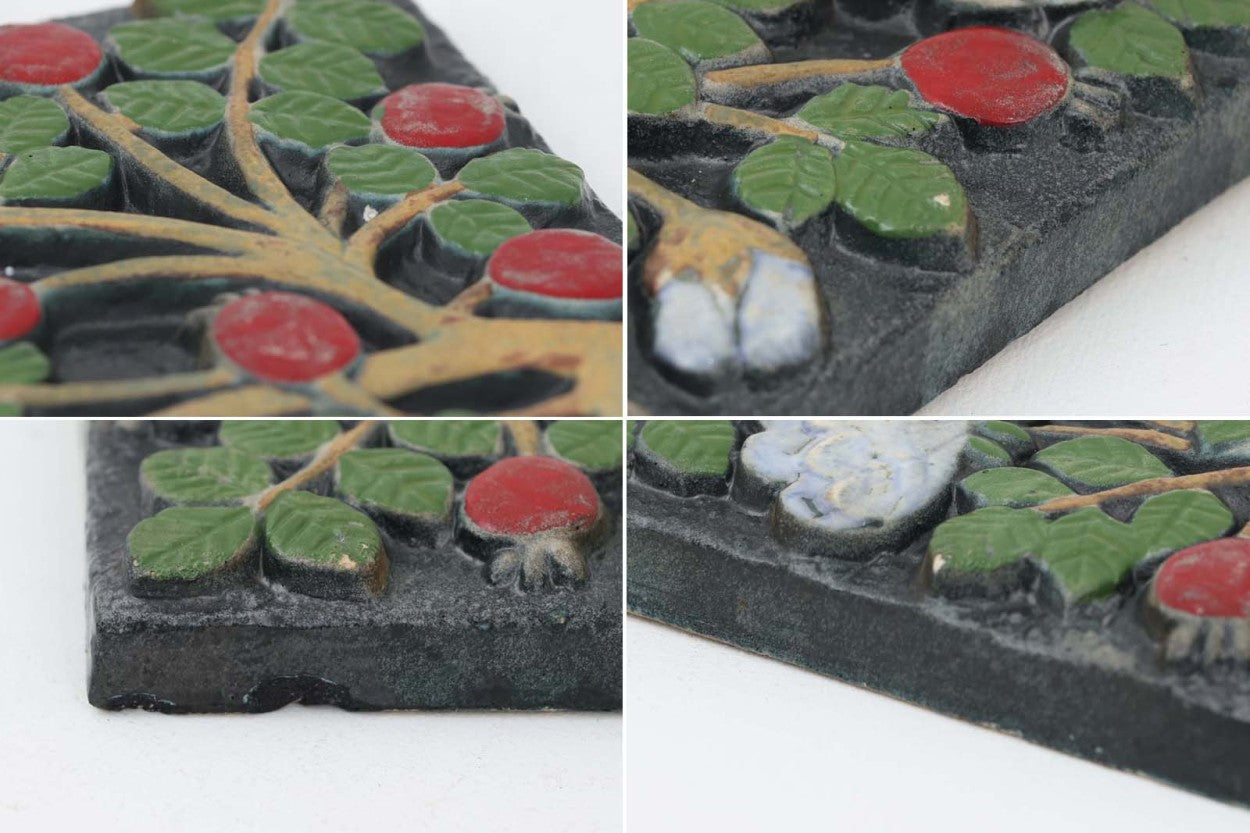 M606 リサラーソン陶板ローズヒップLisa Larson