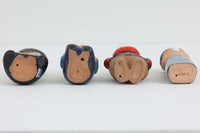 LisaLarsonのALLVARLDENSBARN世界の子供シリーズの第2弾の4体セットです。こちらは1977年以降に製造されたもの。ユニセフ基金のために製造されたこのシリーズは売上の一部がユニセフに寄付されていました。こちらのモデルは現在復刻されていますが、ビンテージ品は彼女がGUSTAVSBERGに在籍していたときの製品になります。