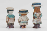 LisaLarsonのSekelskifteシリーズのAnna、Julia、Oscarの3体セットです。1975年から1983年にかけて製造された作品です。